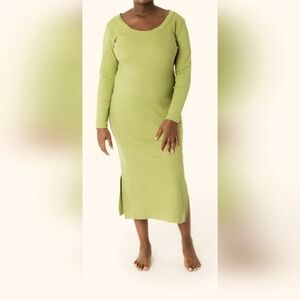 New Maternity Dress Long Sleeve Ribbed Size M NWT
